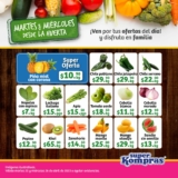 Ofertas Super Kompras Martes y Miércoles desde la Huerta frutas y verduras 25 y 26 de abril