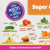 Ofertas Super Kompras Martes desde la Huerta frutas y verduras 26 de enero