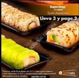 Promoción Superama 3×2 en sushi aventurero hoy 3 de agosto