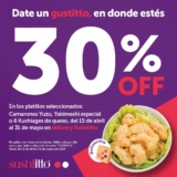 Cupón 30% de descuento en Sushi Itto al pedir por delivery