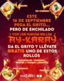 Promo Sushi Itto: rollo de sushi Gratis si das el grito este 16 de septiembre