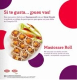 En Sushi Itto boleto GRATIS para Cinépolis comprando un Masiosare Roll + Sidral Mundet