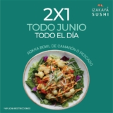 2×1 en Rokka Bowl de Camarón o Pescado en Izakaya Sushi durante junio