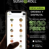 Sushi Roll App: $100 de descuento en tu primer pedido