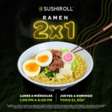 2×1 en ramen en Sushi Roll de lunes a domingo durante enero