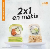 En Sushitai 2×1 en makis los martes y jueves