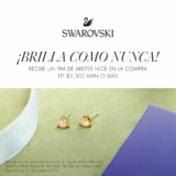 Promoción de Navidad Swarovski: aretes de regalo en compras de $3,500 o más