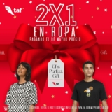 2×1 en ropa en TAF este fin de semana