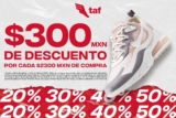 Cupón TAF de $300 de descuento en sneakers en rebaja