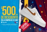 Cupón TAF descuento de $500 pagando con Paypal