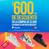 Cupón TAF de $600 de descuento pagando con Paypal