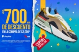 Cupón TAF $700 de descuento pagando con Paypal