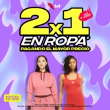 2×1 en ropa seleccionada en el Hot Fashion de TAF