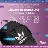 En TAF compra 2 productos adidas y llévate una mochila adidas de regalo