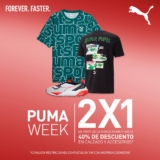 Puma Week TAF: 2×1 en ropa Puma y hasta 40% de descuento en tenis y accesorios