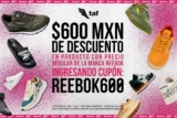 Cupón TAF de $600 de descuento en Reebok