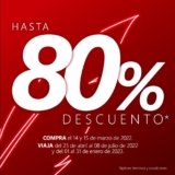 Promoción Tar Aerolíneas 8vo Aniversario: Hasta 80% de descuento en vuelos
