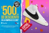 Cupón TAF Paypal de $500 de descuento en compras de $2,000