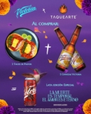 Promo Taquearte: lata edición especial de regalo si compras 2 tacos y 2 cervezas
