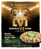 Promoción Taquearte Super Bowl: Ruedas taqueras desde $520 este fin de semana