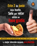 En Taquearte llévate un taco GRATIS si votas el 2 de junio