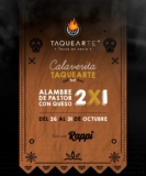 En Taquearte 2×1 en alambre de pastor con queso al pedir por Rappi