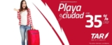 En Aerolíneas TAR 35% de descuento en vuelos a playa o ciudad