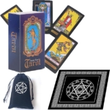 Baraja de tarot clásico con estuche y mantel baja a su menor precio
