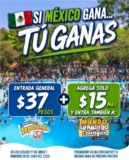 En Parque Acuático Tepetongo: entrada general a $37 si México gana