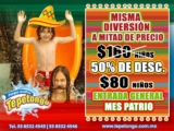 Promoción Tepetongo Puente Mes Patrio: 50% de descuento en entrada para niños