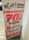 Terceras Rebajas Sears: Hasta 70% de descuento