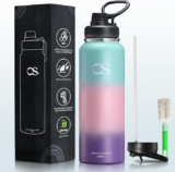 Termo de acero inoxidable con 2 tapas de 1.2 L baja a su menor precio
