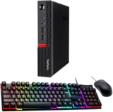 Computadora de escritorio Lenovo ThinkCentre M910q con Core i5, 16 GB de RAM y 512 GB de SSD reacondicionada con mouse y teclado baja de precio