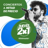 Ofertas Ticketmaster Jueves 2×1 del 12 de marzo 2020