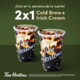 En Tim Hortons 2×1 en Cold Brew Irish Cream esta semana