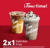 2×1 en bebidas frías en Tim Hortons esta semana de 4:00 a 6:00 PM