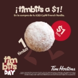 Timbits Day en Tim Hortons: Timbits a $1 el 1 de julio