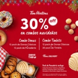 Promoción de Navidad Tim Hortons: 30% de descuento en combos navideños