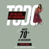 Liquidación Palacio de Hierro del 26 al 28 de febrero con hasta 70% de descuento