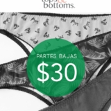 Liquidación Tops and Bottoms con rebajas desde $30 pesos en ropa interior y pijamas