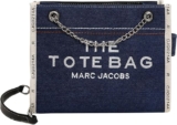Bolsa para mujer con textura de mezclilla tipo tote bag Marc Jacobs baja a su menor precio