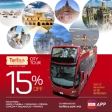 Promoción Turibus: 15% de descuento en City Tour y Circuito Nocturno