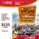 Turibus Cumpleañero: si cumples años en la semana y acudes acompañado, el tour es Gratis