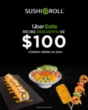 En Uber Eats $100 de descuento en restaurantes participantes sólo hoy