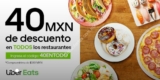 Código Uber Eats de $40 de descuento en todos los restaurantes