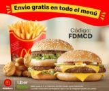 Código Uber Eats McDonalds de envío gratis hasta el 31 de diciembre