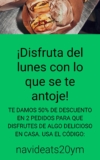 Código Uber Eats Navidad de 50% de descuento en tu siguiente pedido