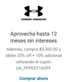 En Under Armour del 15% al 35% de descuento + cupón del 10% adicional con Paypal