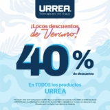 Descuentos de verano Urrea: 40% de descuento en todos los productos durante agosto