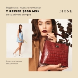Cupón Dione $300 de descuento en tu primera compra
